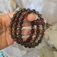Load image into Gallery viewer, Smoky Quartz Bead Bracelet