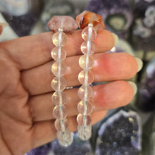 Load image into Gallery viewer, Clear Quartz and Fire Quartz Bracelet