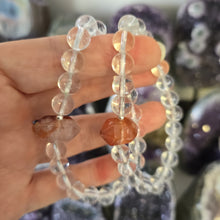 Load image into Gallery viewer, Clear Quartz and Fire Quartz Bracelet