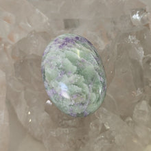 Load image into Gallery viewer, Serpentine Fluorite 'Bolivianite' Palmstone - A Grade