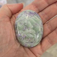 Load image into Gallery viewer, Serpentine Fluorite 'Bolivianite' Palmstone - A Grade