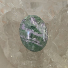 Load image into Gallery viewer, Serpentine Fluorite 'Bolivianite' Palmstone - A Grade