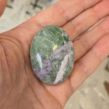 Load image into Gallery viewer, Serpentine Fluorite 'Bolivianite' Palmstone - A Grade