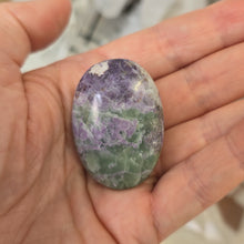 Load image into Gallery viewer, Serpentine Fluorite 'Bolivianite' Palmstone - A Grade