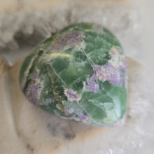 Load image into Gallery viewer, Serpentine Fluorite 'Bolivianite' Heart - A Grade