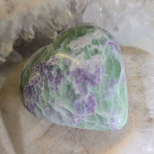 Load image into Gallery viewer, Serpentine Fluorite 'Bolivianite' Heart - A Grade