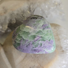 Load image into Gallery viewer, Serpentine Fluorite 'Bolivianite' Heart - A Grade