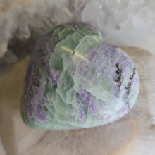 Load image into Gallery viewer, Serpentine Fluorite 'Bolivianite' Heart - A Grade