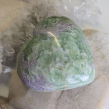 Load image into Gallery viewer, Serpentine Fluorite 'Bolivianite' Heart - A Grade
