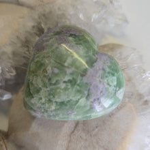 Load image into Gallery viewer, Serpentine Fluorite 'Bolivianite' Heart - A Grade