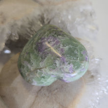 Load image into Gallery viewer, Serpentine Fluorite 'Bolivianite' Heart - A Grade