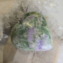 Load image into Gallery viewer, Serpentine Fluorite 'Bolivianite' Heart - A Grade