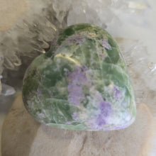 Load image into Gallery viewer, Serpentine Fluorite 'Bolivianite' Heart - A Grade