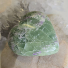 Load image into Gallery viewer, Serpentine Fluorite 'Bolivianite' Heart - A Grade