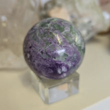 Load image into Gallery viewer, Serpentine Fluorite 'Bolivianite' Sphere - A Grade