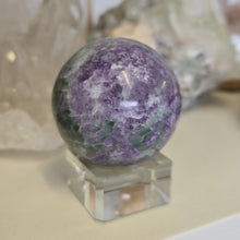 Load image into Gallery viewer, Serpentine Fluorite 'Bolivianite' Sphere - A Grade