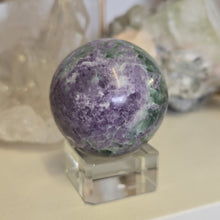 Load image into Gallery viewer, Serpentine Fluorite 'Bolivianite' Sphere - A Grade