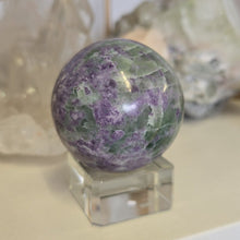Load image into Gallery viewer, Serpentine Fluorite 'Bolivianite' Sphere - A Grade