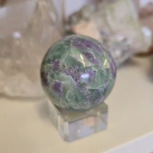 Load image into Gallery viewer, Serpentine Fluorite 'Bolivianite" Sphere - A Grade