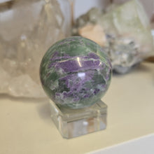 Load image into Gallery viewer, Serpentine Fluorite 'Bolivianite" Sphere - A Grade