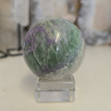 Load image into Gallery viewer, Serpentine Fluorite 'Bolivianite" Sphere - A Grade