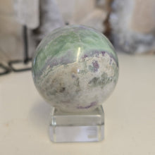 Load image into Gallery viewer, Serpentine Fluorite 'Bolivianite" Sphere - A Grade