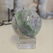 Load image into Gallery viewer, Serpentine Fluorite 'Bolivianite" Sphere - A Grade