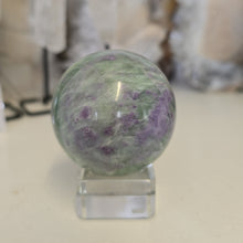 Load image into Gallery viewer, Serpentine Fluorite 'Bolivianite" Sphere - A Grade