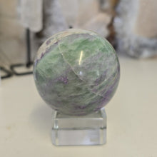Load image into Gallery viewer, Serpentine Fluorite 'Bolivianite" Sphere - A Grade