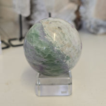 Load image into Gallery viewer, Serpentine Fluorite 'Bolivianite" Sphere - A Grade