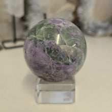 Load image into Gallery viewer, Serpentine Fluorite 'Bolivianite' Sphere - A Grade