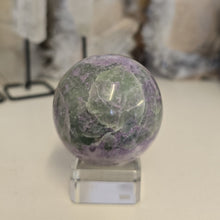 Load image into Gallery viewer, Serpentine Fluorite 'Bolivianite' Sphere - A Grade