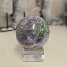 Load image into Gallery viewer, Serpentine Fluorite 'Bolivianite' Sphere - A Grade