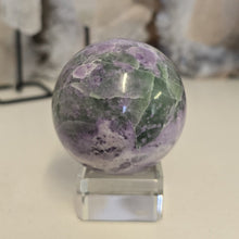 Load image into Gallery viewer, Serpentine Fluorite 'Bolivianite' Sphere - A Grade
