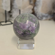 Load image into Gallery viewer, Serpentine Fluorite 'Bolivianite' Sphere - A Grade