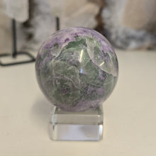 Load image into Gallery viewer, Serpentine Fluorite 'Bolivianite' Sphere - A Grade