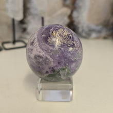 Load image into Gallery viewer, Serpentine Fluorite 'Bolivianite' Sphere - A Grade