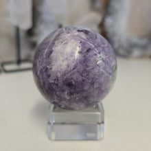 Load image into Gallery viewer, Serpentine Fluorite 'Bolivianite' Sphere - A Grade
