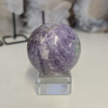 Load image into Gallery viewer, Serpentine Fluorite 'Bolivianite' Sphere - A Grade