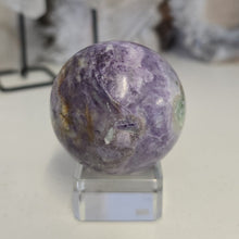 Load image into Gallery viewer, Serpentine Fluorite 'Bolivianite' Sphere - A Grade
