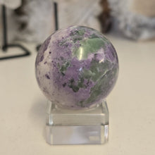 Load image into Gallery viewer, Serpentine Fluorite 'Bolivianite' Sphere - A Grade