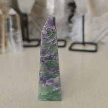 Load image into Gallery viewer, Serpentine Fluorite 'Bolivianite' Tower - A Grade