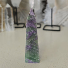 Load image into Gallery viewer, Serpentine Fluorite 'Bolivianite' Tower - A Grade
