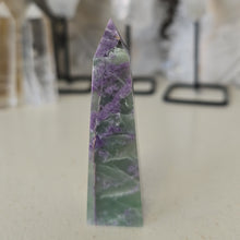 Load image into Gallery viewer, Serpentine Fluorite 'Bolivianite' Tower - A Grade