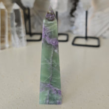 Load image into Gallery viewer, Serpentine Fluorite 'Bolivianite' Tower - A Grade