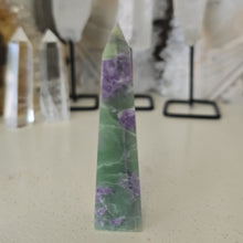 Load image into Gallery viewer, Serpentine Fluorite 'Bolivianite' Tower - A Grade