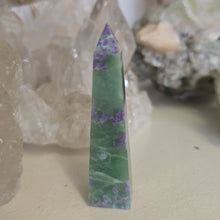 Load image into Gallery viewer, Serpentine Fluorite 'Bolivianite' Tower - A Grade