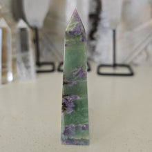 Load image into Gallery viewer, Serpentine Fluorite 'Bolivianite' Tower - A Grade
