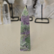 Load image into Gallery viewer, Serpentine Fluorite 'Bolivianite' Tower - A Grade