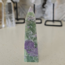 Load image into Gallery viewer, Serpentine Fluorite 'Bolivianite' Tower - A Grade